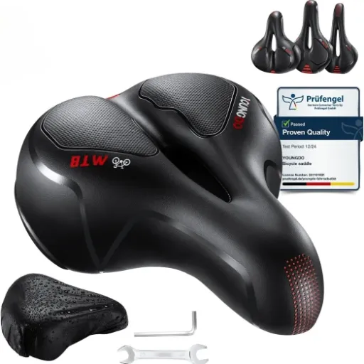 Test YOUNGDO Selle Velo Confortable : une selle gel qui améliore vraiment le confort sans coûter un bras