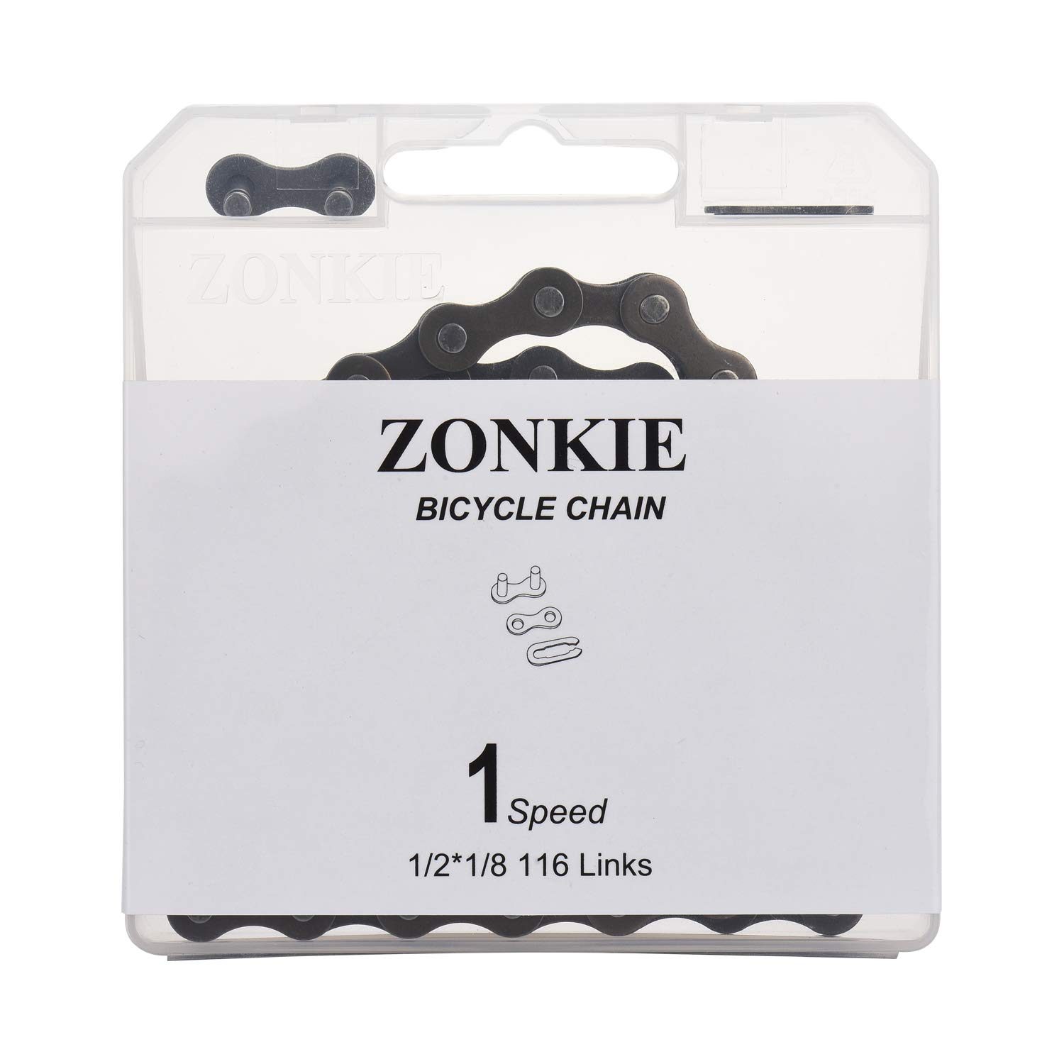Chaîne de vélo 1 vitesses 1/2 x 1/8 Inch 116 Glieder