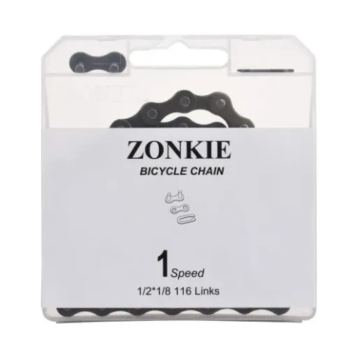 Test chaîne de vélo 1V 1/2 x 1/8 ZONKIE : une chaîne simple qui fait le job pour un single speed / BMX