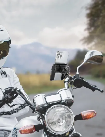 Support Téléphone Vélo 【Libération Rapide 1S】 Support Telephone Moto Universel Porte Vélo du Guidon avec 360° Rotation pour Les 3,5-7,0 Pouces Smartphones
