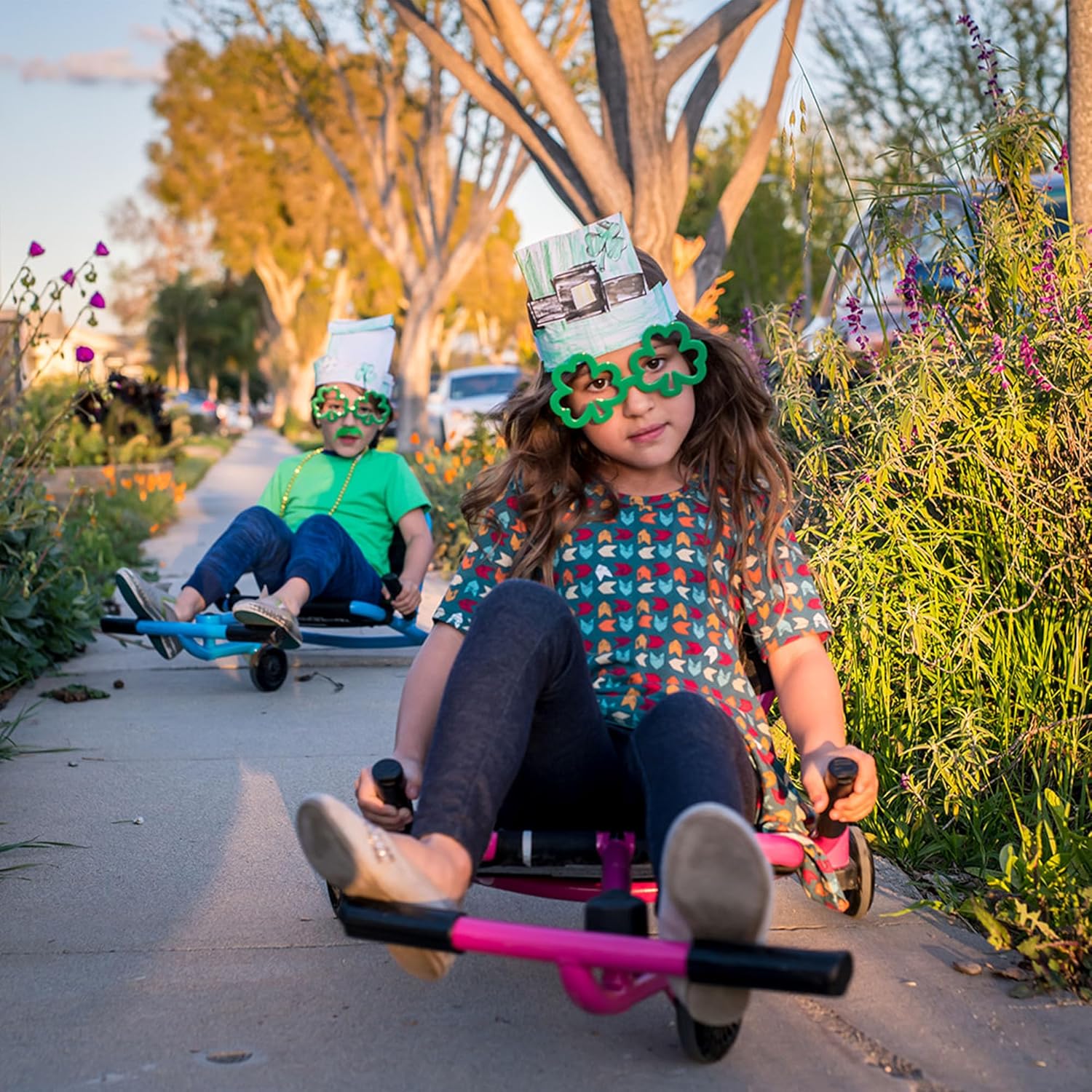 EzyRoller Drifter X Trike Drift Tricycle pour enfant de 6 à 14 ans et plus, appareil de jeu, pour l'extérieur, vert