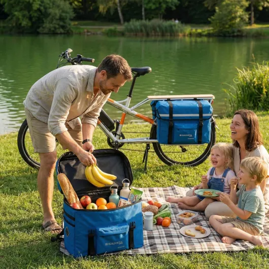 Sacoche Vélo Cargo XL Longtail 35L - Sacoche Porte-Bagage Grande Capacité Imperméable pour Vélo Cargo et Longtail - Courses, Livraison et Transport Quotidien