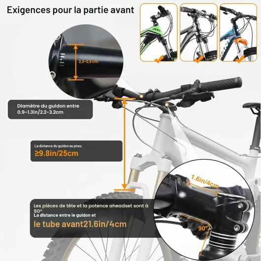 Panier à vélo Pliable, Panier Polyvalent de Poignée de Bicyclette pour Animaux de Compagnie, Shopping, Camping et Plein Air Noir Mis à Jour