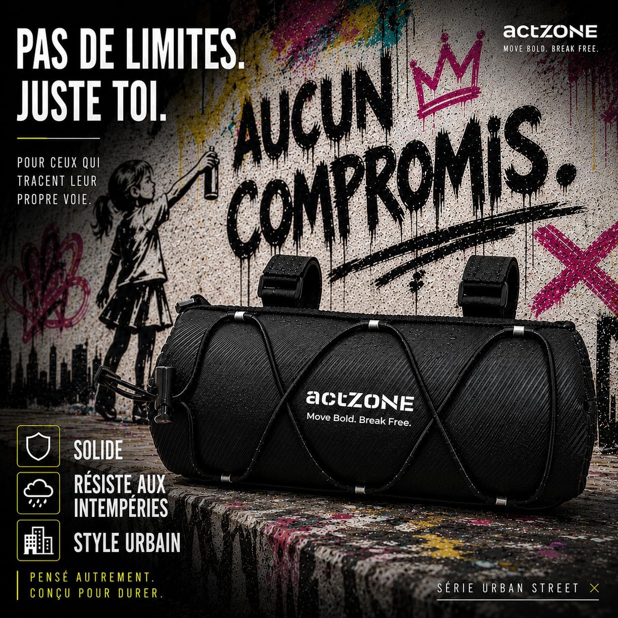 Sacoche de Guidon de vélo étanche pour VTT, vélo de Route, vélo de Gravier, vélo électrique, Sac de Guidon, Sacoche de Guidon Avant, Rouleau de Guidon Dark Night Sacoche de guidon