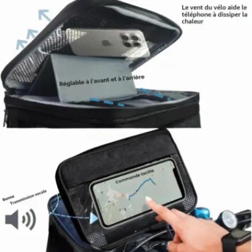 Test sacoche de guidon MKYRLX : la petite glacière qui fait aussi support téléphone