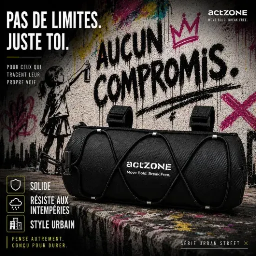 Test sacoche de guidon actZONE Dark Night : petite, étanche et bien fichue pour le quotidien