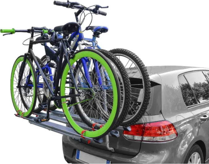 MENABO 000039200000 Porte-vélos hayon - Montage arrière en acier pour 3 vélos gris,noir