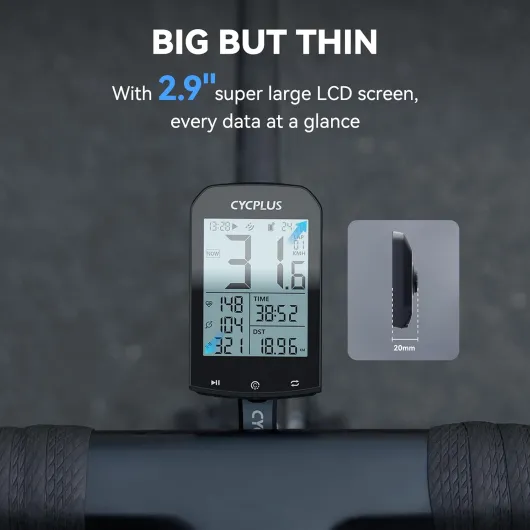 M1 Compteur Velo GPS,GPS Compteur Vélo sans Fil,Odomètre Velo,Bluetooth Ant + Dispositif de Vélo,Ordinateur de Vélo sans Fil Étanche,Compteur de Vitesse GPS,Bike Computer,VTT Vélo de Route