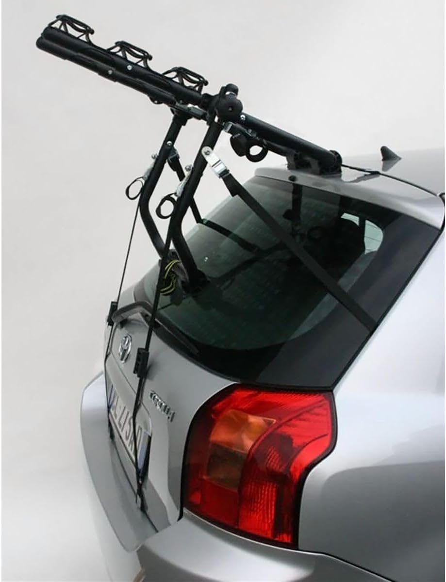 Peruzzo - Porte-vélo Coffre Cruiser Delux - Simple d'installation - Capacité 3 vélos (45kg Max) - Anti-Rayures - Fixation par Cadre - Compatible Fat Bike - Plie à Plat pour Rangement - Acier