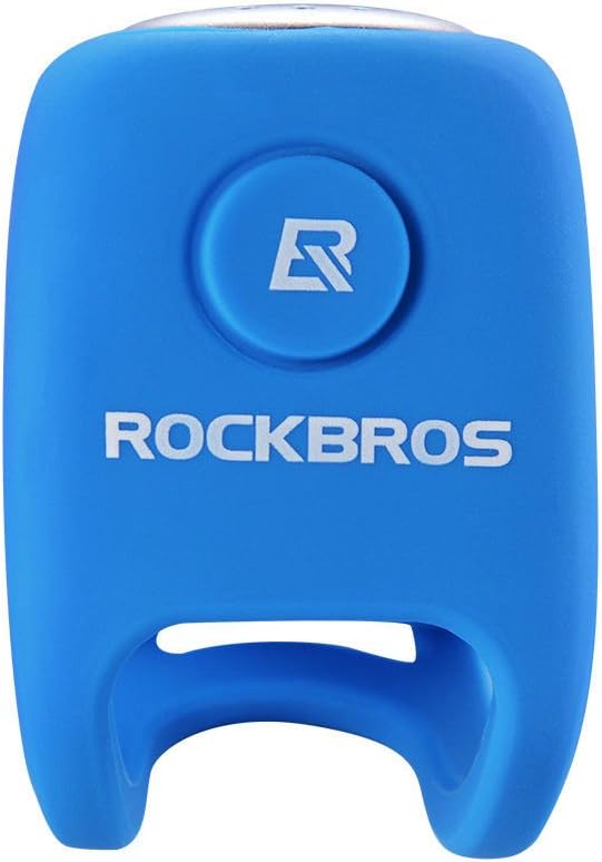 Sonnettes Électrique Vélo, Klaxon Vélo Électronique, Mini Avertisseur Sonore Cloche E-Bell Étanche Bell 80dB, Universelle Fixation Élastique en Silicone Noir Rouge Bleu