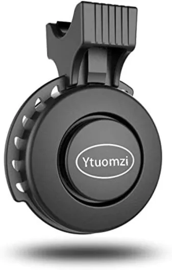 Vélo électrique Corne Sonnette de vélo Rechargeable USB 120 DB Invisible de Cyclisme Alarme Fort Corne étanche 3 Modes d'alerte Bague pour VTT/vélo de Route Scooter Guidon 22-31,8 mm Noir
