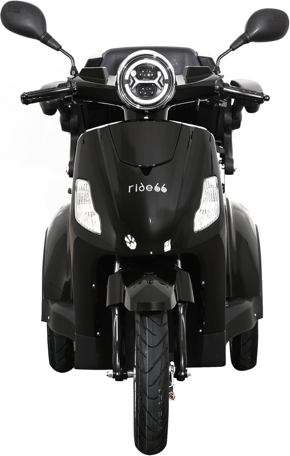 RC50 Scooter électrique 3 roues de mobilité pour senior et PMR, Tricycle Électrique, Autonomie 50 km (Noir)