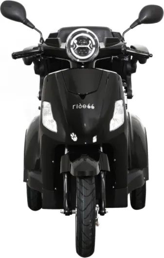 RC50 Scooter électrique 3 roues de mobilité pour senior et PMR, Tricycle Électrique, Autonomie 50 km (Noir)