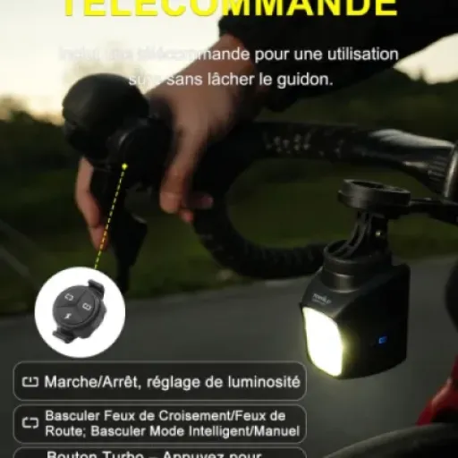 Test Towild DL1700 : un phare vélo compact qui éclaire vraiment la route