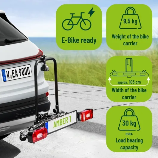 EUFAB 11559 Amber 1 Porte-vélo pour vélo électrique Unique